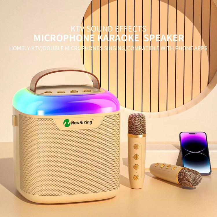 New RiXing NR8805 TWS Portable Smart Bluetooth Speaker with RGB Lighting(Blue) - free shipping - PMC Jewellery - Order now!