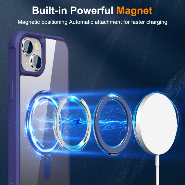 For iPhone 15 Plus MagSafe Magnetic Rotating Holder Phone Case(Klein Blue) - iPhone 15 Plus Cases by PMC Jewellery | Online Shopping South Africa | PMC Jewellery