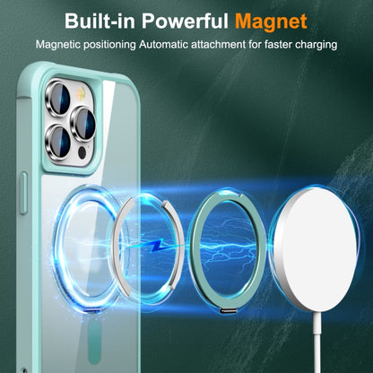 For iPhone 14 Pro MagSafe Magnetic Rotating Holder Phone Case(Lake Blue) - iPhone 14 Pro Cases by PMC Jewellery | Online Shopping South Africa | PMC Jewellery