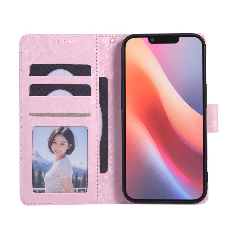 For iPhone 16e Bronzing Painting RFID Leather Case(Yellow Daisy) - iPhone 16e Cases by PMC TechLife | Online Shopping South Africa | PMC TechLife | Buy Now Pay Later Mobicred