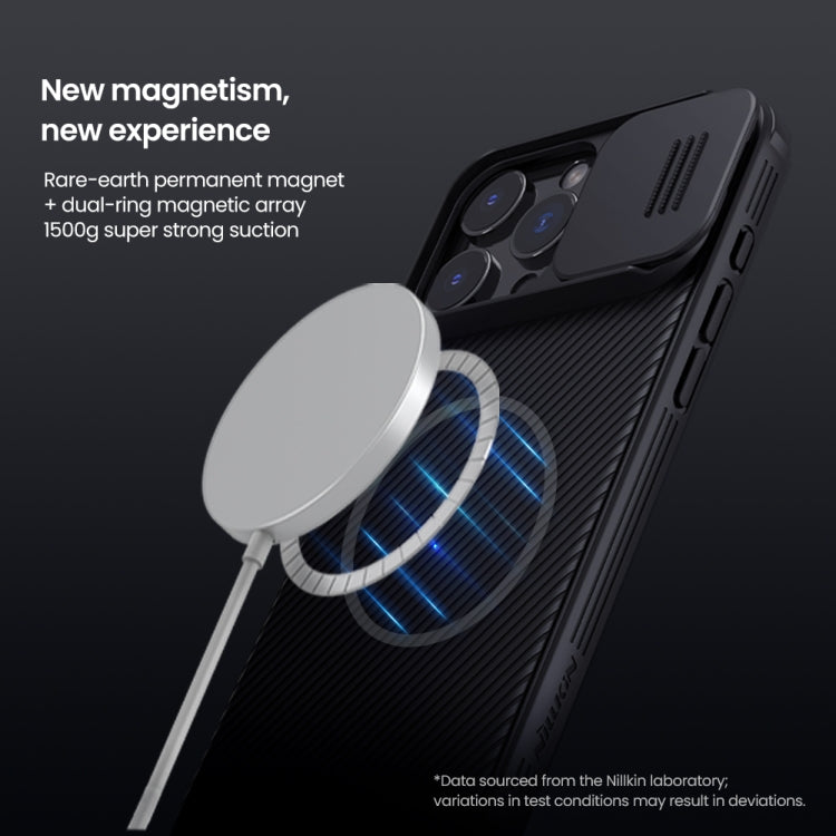 For iPhone 16 Pro Max NILLKIN CamShield Pro Magnetic Magsafe Phone Case(Black) - free shipping - PMC Jewellery - Order now!