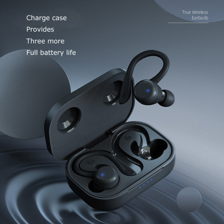 T&G T40 TWS IPX6 Waterproof Hanging Ear Wireless Bluetooth Earphones with Charging Box(Black) - TWS Earphone by T&G | Online Shopping South Africa | PMC Jewellery | Buy Now Pay Later Mobicred