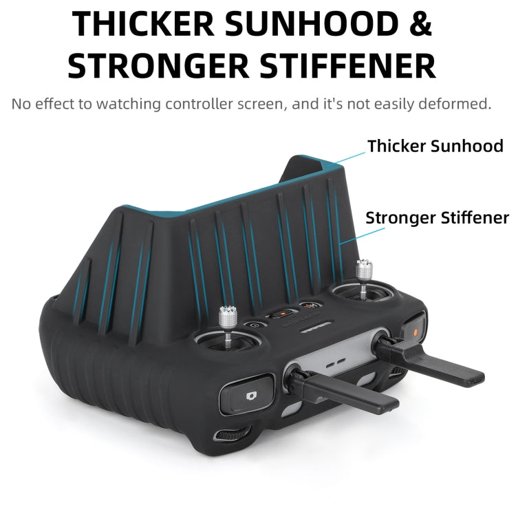 For DJI RC 2 Sunnylife Remote Control Shockproof Anti-scratch Silicone Case with Hood(Grey) - Others by Sunnylife | Online Shopping South Africa | PMC TechLife | Buy Now Pay Later Mobicred