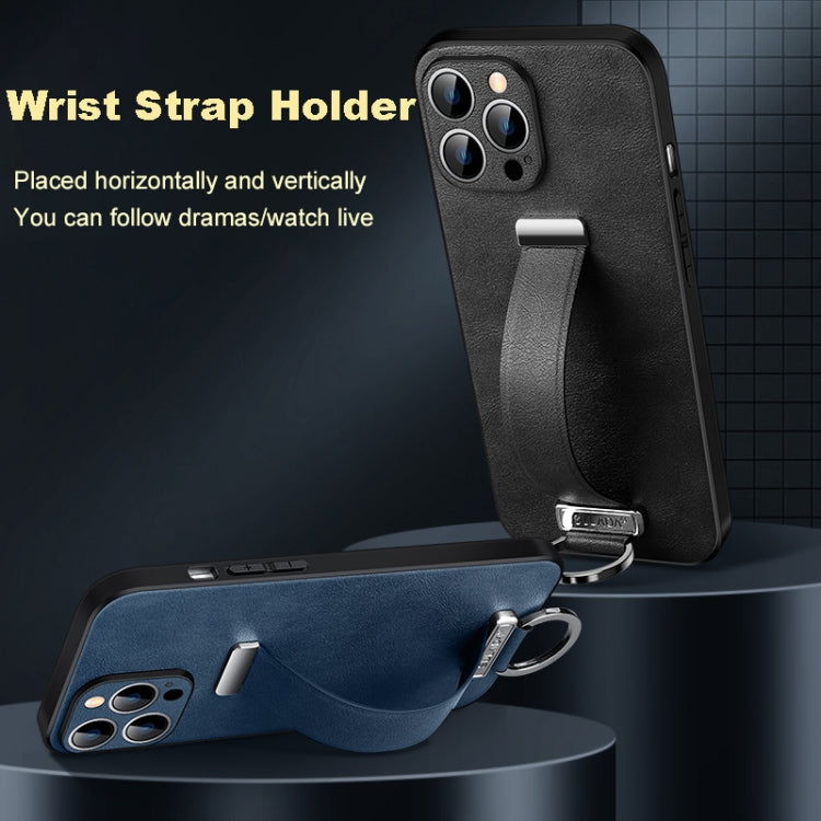 For iPhone 16 SULADA Tide Cool Series PC + Leather Texture Skin Feel Phone Case(Brown) - free shipping - PMC Jewellery - Order now!