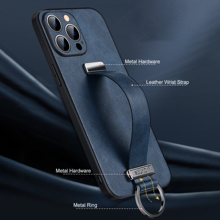 For iPhone 16 SULADA Tide Cool Series PC + Leather Texture Skin Feel Phone Case(Brown) - free shipping - PMC Jewellery - Order now!