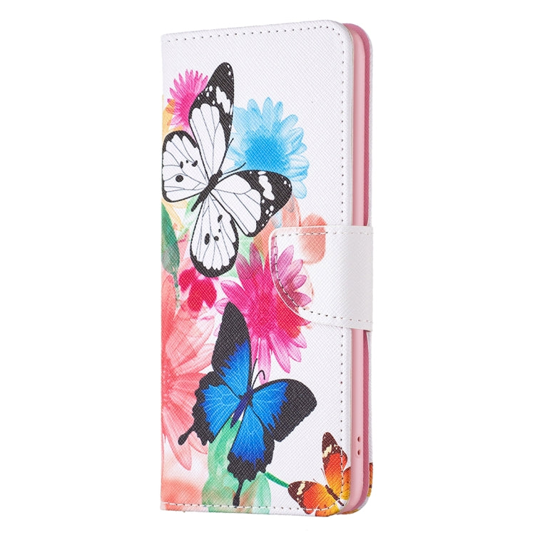 For Honor X6a Colored Drawing Pattern Leather Phone Case(Butterflies) - Honor Cases by PMC Jewellery | Online Shopping South Africa | PMC Jewellery