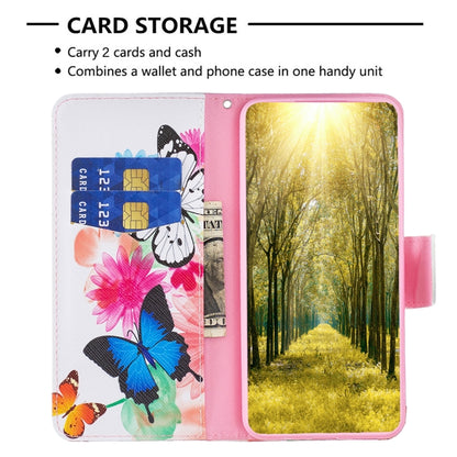 For Honor X6a Colored Drawing Pattern Leather Phone Case(Butterflies) - Honor Cases by PMC Jewellery | Online Shopping South Africa | PMC Jewellery