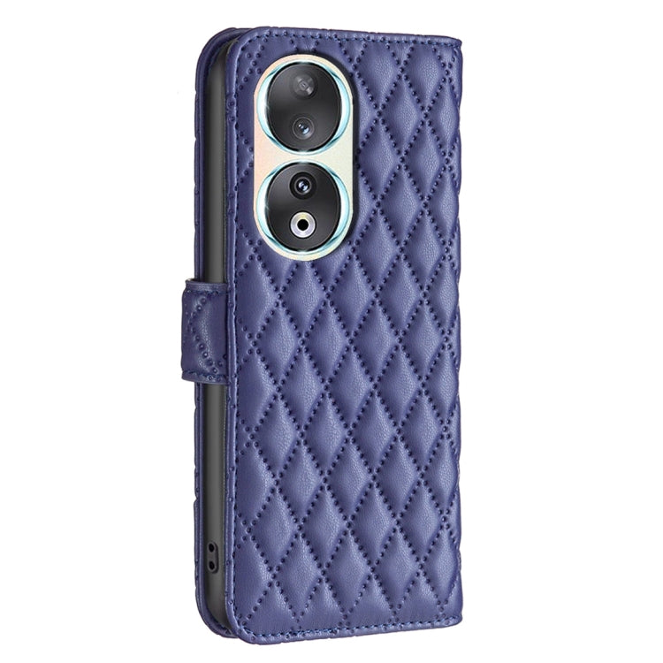 For Honor 90 5G Diamond Lattice Wallet Flip Leather Phone Case(Blue) - Honor Cases by PMC Jewellery | Online Shopping South Africa | PMC Jewellery | Buy Now Pay Later Mobicred