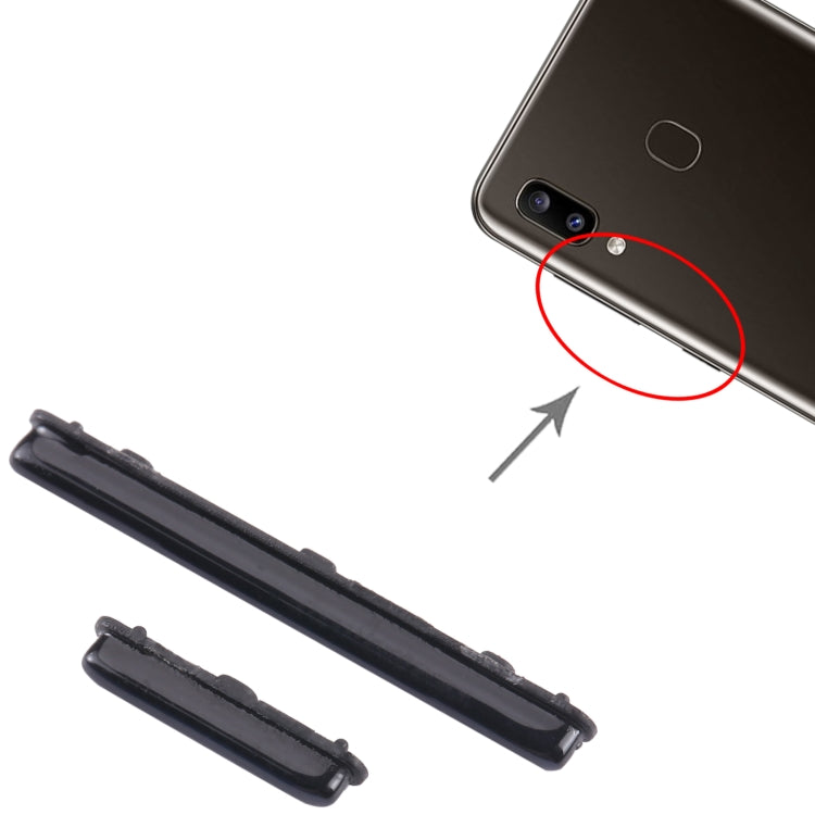 For Samsung Galaxy A20 SM-A205 10pcs Power Button + Volume Control Button(Black) - free shipping - PMc TechLife - Order now!