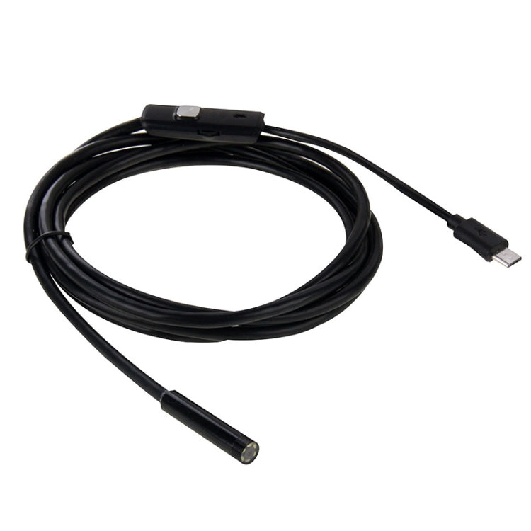 AN97 Waterproof Micro USB Endoscope Hard Tube Inspection Camera for Parts of OTG Function Android Mobile Phone, with 6 LEDs, Lens Diameter:5.5mm(Length: 2m) -  by PMC Jewellery | Online Shopping South Africa | PMC Jewellery | Buy Now Pay Later Mobicred