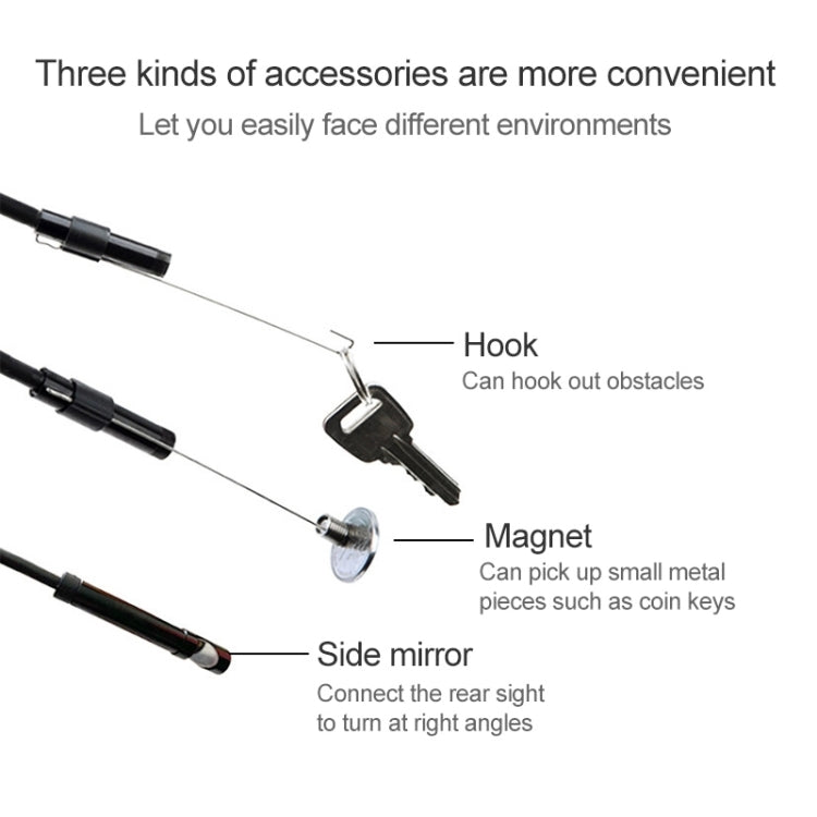 AN97 Waterproof Micro USB Endoscope Hard Tube Inspection Camera for Parts of OTG Function Android Mobile Phone, with 6 LEDs, Lens Diameter:7mm(Length: 1.5m) -  by PMC Jewellery | Online Shopping South Africa | PMC Jewellery | Buy Now Pay Later Mobicred