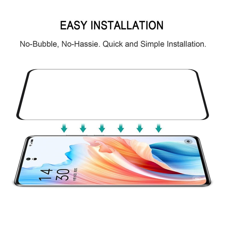 For OPPO A2 Pro 9H HD 3D Curved Edge Tempered Glass Film(Black) - A2 Pro Tempered Glass by PMC Jewellery | Online Shopping South Africa | PMC Jewellery | Buy Now Pay Later Mobicred