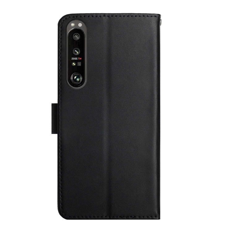 For Sony Xperia 1 VI Genuine Leather Fingerprint-proof Horizontal Flip Phone Case(Black) - Sony Cases by PMC TechLife | Online Shopping South Africa | PMC TechLife | Buy Now Pay Later Mobicred