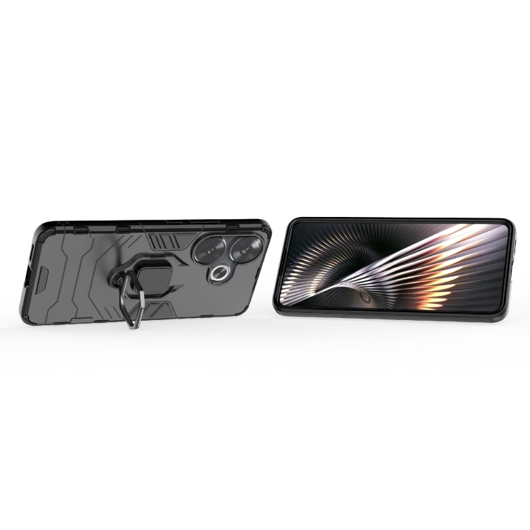 For Xiaomi Redmi Turbo 3 Shockproof PC + TPU Holder Phone Case(Black) - Xiaomi Cases by PMC TechLife | Online Shopping South Africa | PMC TechLife | Buy Now Pay Later Mobicred