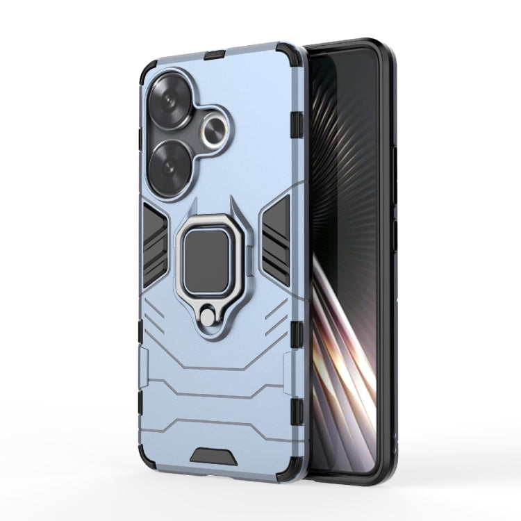 For Xiaomi Redmi Turbo 3 Shockproof PC + TPU Holder Phone Case(Navy Blue) - Xiaomi Cases by PMC TechLife | Online Shopping South Africa | PMC TechLife | Buy Now Pay Later Mobicred