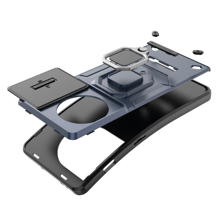 For OnePlus 11 5G Sliding Camshield TPU + PC Shockproof Phone Case with Holder(Grey) - free shipping - PMC TechLife - Order now!