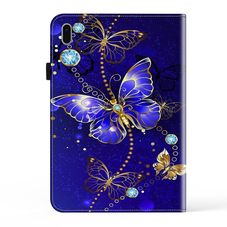 For Samsung Galaxy Tab S9 Crystal Texture Painted Leather Tablet Case(Diamond Butterflies) - Galaxy Tab S9 Cases by PMC Jewellery | Online Shopping South Africa | PMC Jewellery | Buy Now Pay Later Mobicred