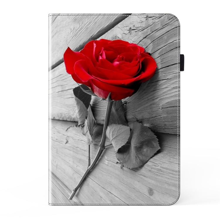 For Samsung Galaxy Tab S9+ / S9 FE+ Crystal Texture Painted Leather Tablet Case(Rose) - free shipping - PMC Jewellery - Order now!