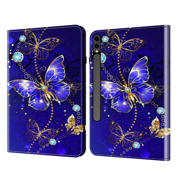 For Samsung Galaxy Tab S7 / S8 / S9 Crystal Texture Painted Leather Tablet Case(Diamond Butterflies) - Galaxy Tab S9 Cases by PMC Jewellery | Online Shopping South Africa | PMC Jewellery | Buy Now Pay Later Mobicred