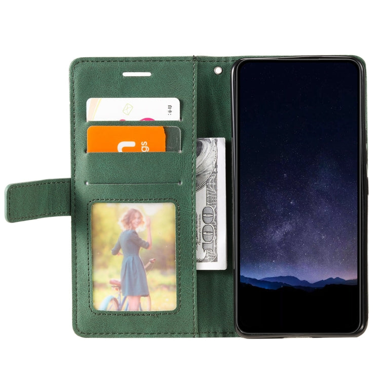For Google Pixel 9 Skin Feel Splicing Leather Phone Case(Green) - Google Cases by PMC TechLife | Online Shopping South Africa | PMC TechLife | Buy Now Pay Later Mobicred
