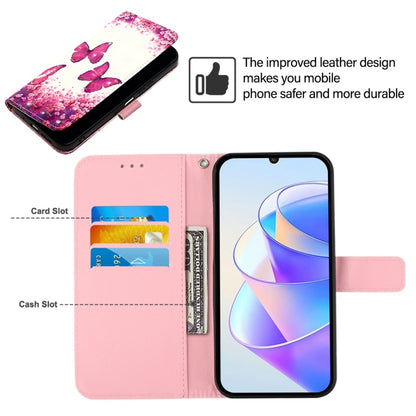 For Huawei Pura 70 3D Painting Horizontal Flip Leather Phone Case(Rose Butterfly) - Huawei Cases by PMC Jewellery | Online Shopping South Africa | PMC Jewellery | Buy Now Pay Later Mobicred