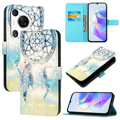 For Huawei Pura 70 Pro 3D Painting Horizontal Flip Leather Phone Case(Dream Wind Chimes) - Huawei Cases by PMC Jewellery | Online Shopping South Africa | PMC Jewellery | Buy Now Pay Later Mobicred