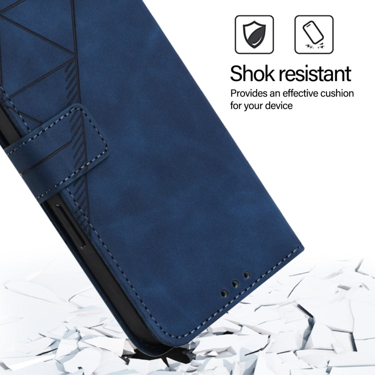 For Huawei Pura 70 Crossbody 3D Embossed Flip Leather Phone Case(Blue) - free shipping - PMC Jewellery - Order now!