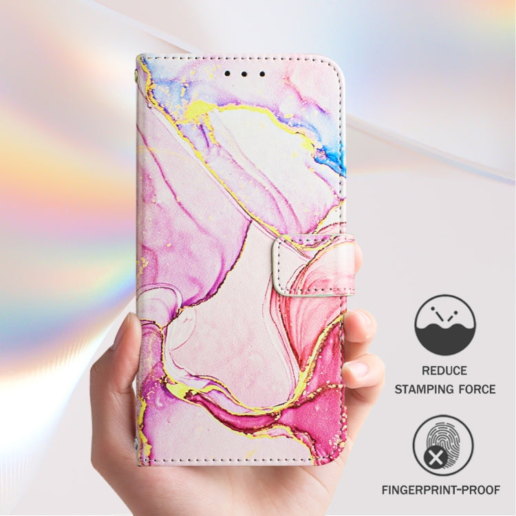 For Huawei Pura 70 PT003 Marble Pattern Flip Leather Phone Case(LS005 Rose Gold) - Huawei Cases by PMC Jewellery | Online Shopping South Africa | PMC Jewellery | Buy Now Pay Later Mobicred