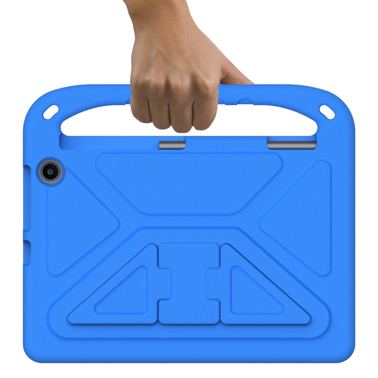 For Amazon Kindle Fire Max 11 Handle EVA Shockproof Tablet Case with Holder(Blue) - Amazon by PMC TechLife | Online Shopping South Africa | PMC TechLife | Buy Now Pay Later Mobicred