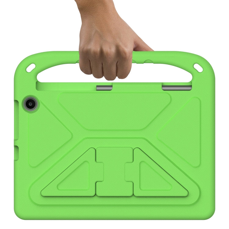 For Amazon Kindle Fire Max 11 Handle EVA Shockproof Tablet Case with Holder(Green) - Amazon by PMC TechLife | Online Shopping South Africa | PMC TechLife | Buy Now Pay Later Mobicred