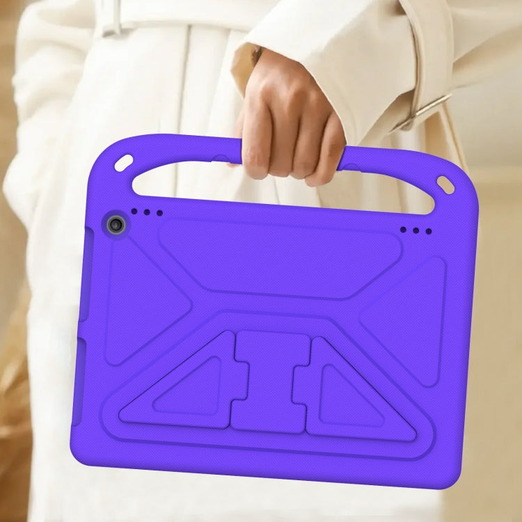 For Amazon Kindle Fire HD 10 2023 Handle EVA Shockproof Tablet Case with Holder(Purple) - Amazon by PMC TechLife | Online Shopping South Africa | PMC TechLife | Buy Now Pay Later Mobicred