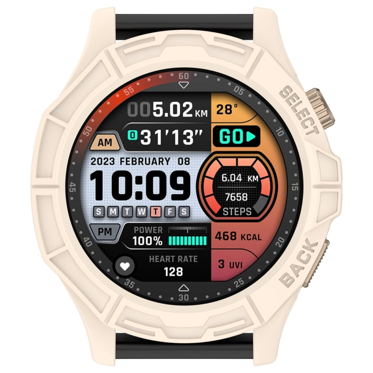 For Amazfit Cheetah / Cheetah Pro Armor Hollow Watch Protective Case(Starlight Color) - Watch Cases by PMC TechLife | Online Shopping South Africa | PMC TechLife