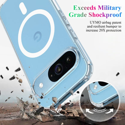 For Google Pixel 9 MagSafe Clear Acrylic PC Hybrid TPU Phone Case(Transparent) - Google Cases by PMC Jewellery | Online Shopping South Africa | PMC Jewellery | Buy Now Pay Later Mobicred