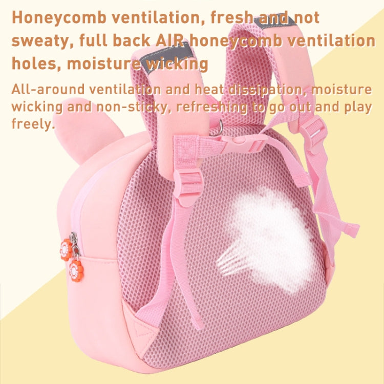 Children Cute Cartoon Anti-Lost Kindergarten School Bag(Pink Cat Medium) - Double-shoulder Bags by PMc TechLife | Online Shopping South Africa | PMc TechLife | Buy Now Pay Later Mobicred