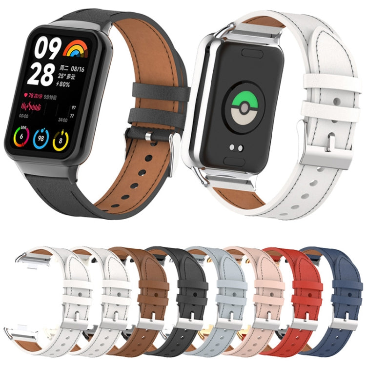 For Xiaomi Smart Band 9 Pro / 8 Pro 18mm Microfiber Sewing Leather Watch Band(Red) - free shipping - PMc TechLife - Order now!