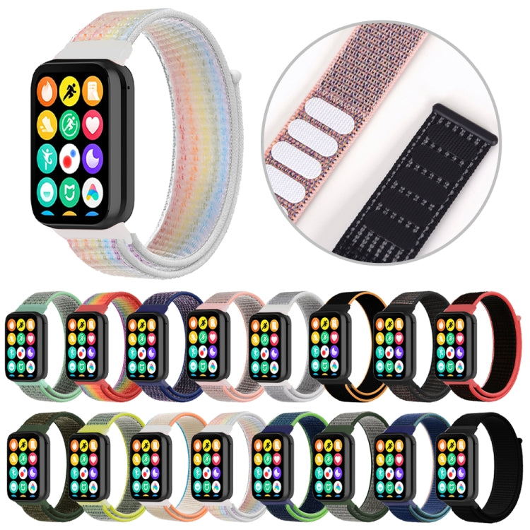 For Xiaomi Smart Band 9 Pro / 8 Pro Nylon Loop Watch Band(Sea Shell) - Watch Bands by PMc TechLife | Online Shopping South Africa | PMc TechLife | Buy Now Pay Later Mobicred