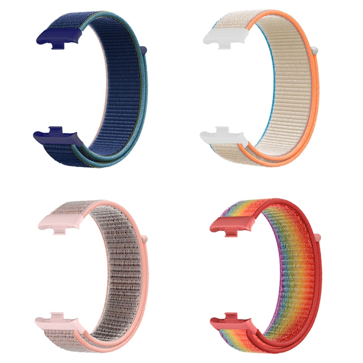 For Xiaomi Smart Band 9 Pro / 8 Pro Nylon Loop Watch Band(Lime Green) - Watch Bands by PMc TechLife | Online Shopping South Africa | PMc TechLife | Buy Now Pay Later Mobicred