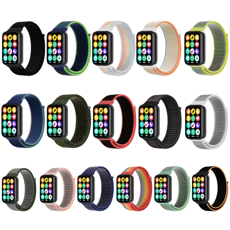 For Xiaomi Smart Band 9 Pro / 8 Pro Nylon Loop Watch Band(Lime Green) - Watch Bands by PMc TechLife | Online Shopping South Africa | PMc TechLife | Buy Now Pay Later Mobicred