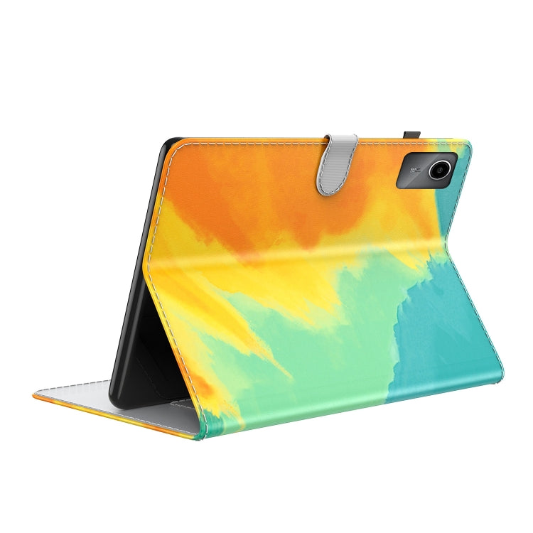 For Lenovo Tab M11 / Xiaoxin Pad 11 2024 Watercolor Pattern Flip Leather Tablet Case(Autumn Leaves) - Lenovo by PMC Jewellery | Online Shopping South Africa | PMC Jewellery | Buy Now Pay Later Mobicred
