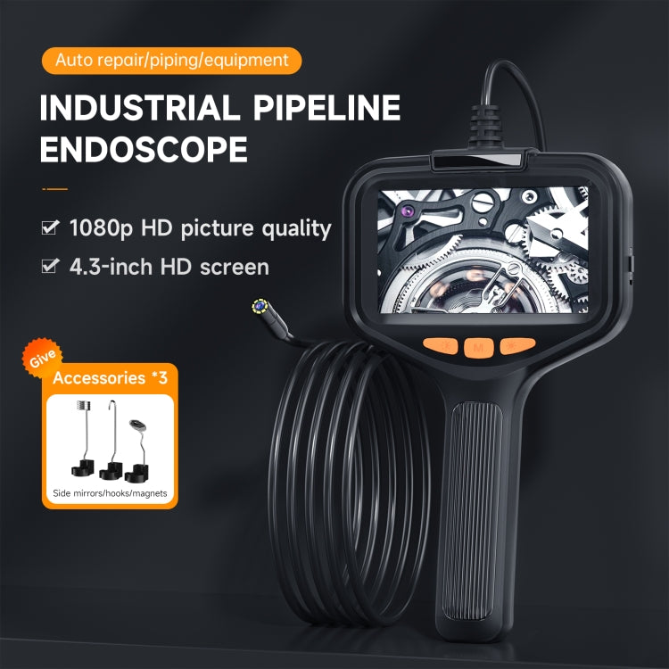 P200 8mm Front Lenses Integrated Industrial Pipeline Endoscope with 4.3 inch Screen, Spec:15m Tube -  by PMC Jewellery | Online Shopping South Africa | PMC Jewellery | Buy Now Pay Later Mobicred