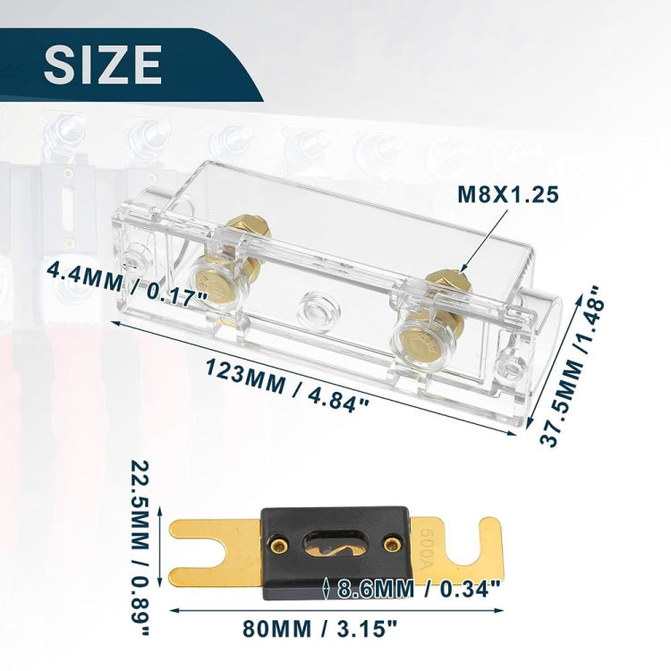 3 in 1 ANL Car Audio Modified Fuse Holder with 200A Fuse, Current:300A - Fuse by PMC TechLife | Online Shopping South Africa | PMC TechLife | Buy Now Pay Later Mobicred