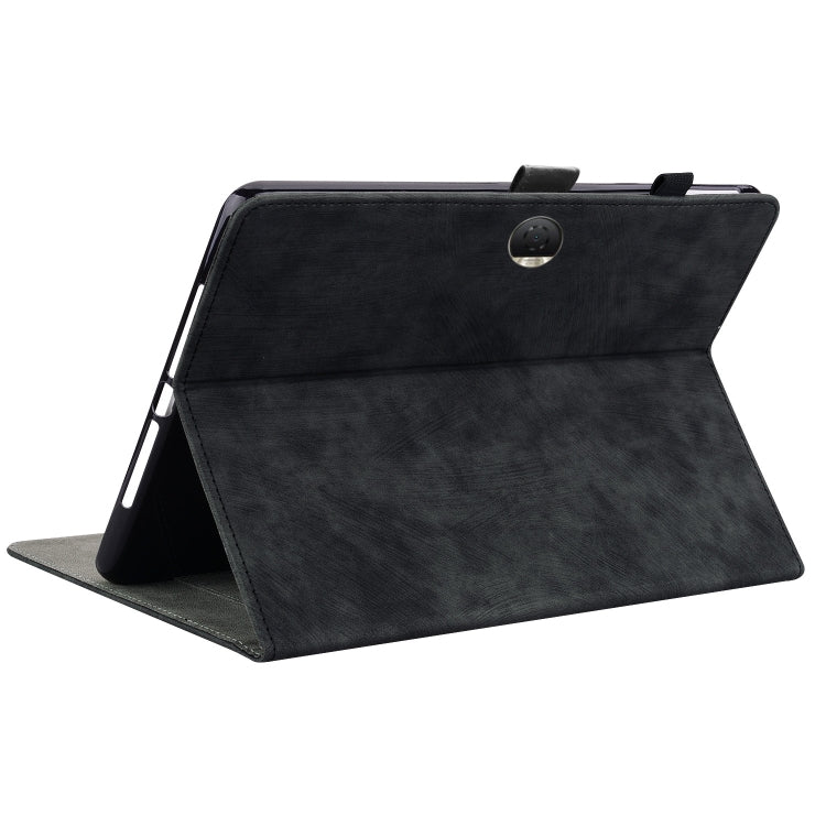 For Honor Pad 9 12.1 Embossed Tiger Pattern Leather Tablet Case(Black) - Honor by PMC TechLife | Online Shopping South Africa | PMC TechLife | Buy Now Pay Later Mobicred
