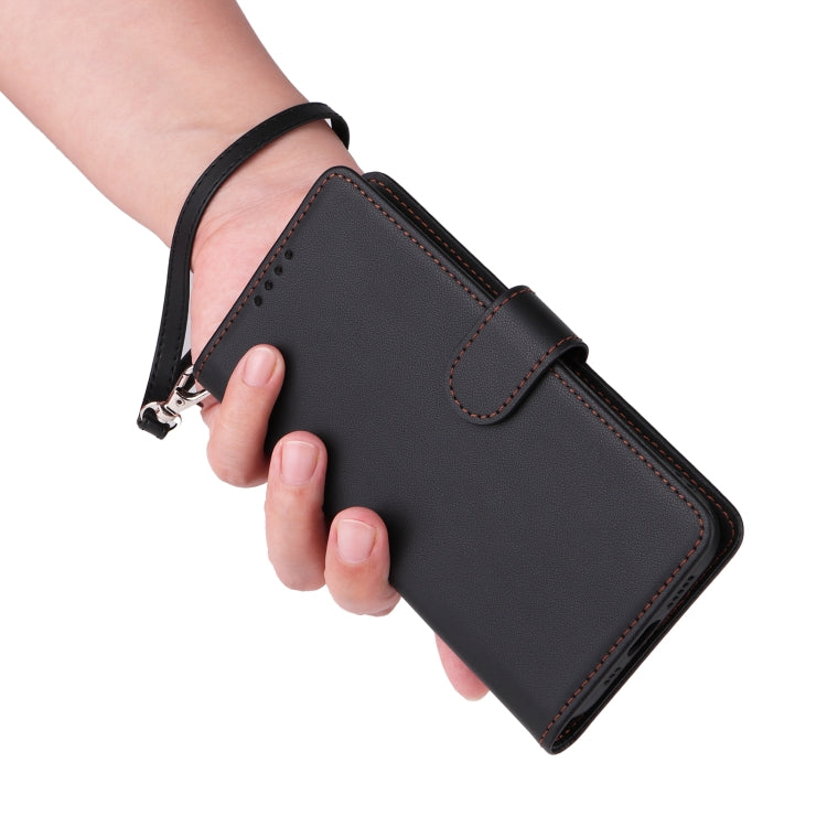 For iPhone 16 BETOPNICE BN-005 2 in 1 Detachable Imitate Genuine Leather Phone Case(Black) - iPhone 16 Cases by BETOPNICE | Online Shopping South Africa | PMC Jewellery | Buy Now Pay Later Mobicred