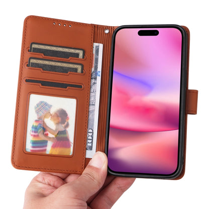 For iPhone 16 BETOPNICE BN-005 2 in 1 Detachable Imitate Genuine Leather Phone Case(Brown) - iPhone 16 Cases by BETOPNICE | Online Shopping South Africa | PMC Jewellery | Buy Now Pay Later Mobicred