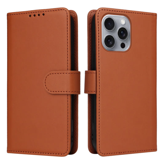 For iPhone 16 Pro Max BETOPNICE BN-005 2 in 1 Detachable Imitate Genuine Leather Phone Case(Brown) - iPhone 16 Pro Max Cases by BETOPNICE | Online Shopping South Africa | PMC Jewellery | Buy Now Pay Later Mobicred