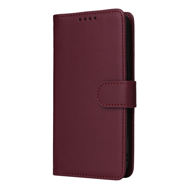 For Samsung Galaxy S24+ 5G BETOPNICE BN-005 2 in 1 Detachable Imitate Genuine Leather Phone Case(Wine Red) - Galaxy S24+ 5G Cases by BETOPNICE | Online Shopping South Africa | PMC Jewellery | Buy Now Pay Later Mobicred