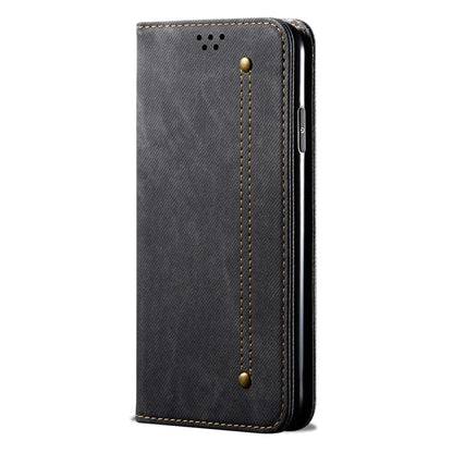 For Xiaomi Redmi K70/K70 Pro Denim Texture Casual Style Horizontal Flip Leather Case(Black) - K70 Pro Cases by PMC Jewellery | Online Shopping South Africa | PMC Jewellery | Buy Now Pay Later Mobicred