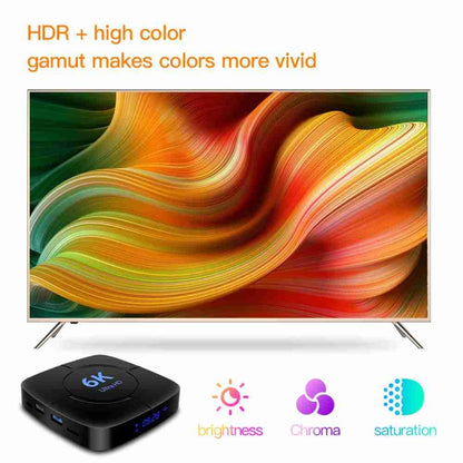6K Ultra HD Android 12.0 Smart TV Box with Remote Control, 4GB+32GB, Allwinner H616 1.5GHZ Quad-Core(US Plug) - Others by PMC Jewellery | Online Shopping South Africa | PMC Jewellery | Buy Now Pay Later Mobicred