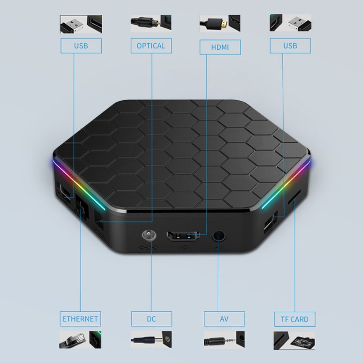 T95Z Plus 8K WiFi6 Android 12.0 Smart TV Box with Remote Control, 4GB+128GB, Allwinner H618 Quad-Core(EU Plug) - Others by PMC TechLife | Online Shopping South Africa | PMC TechLife | Buy Now Pay Later Mobicred