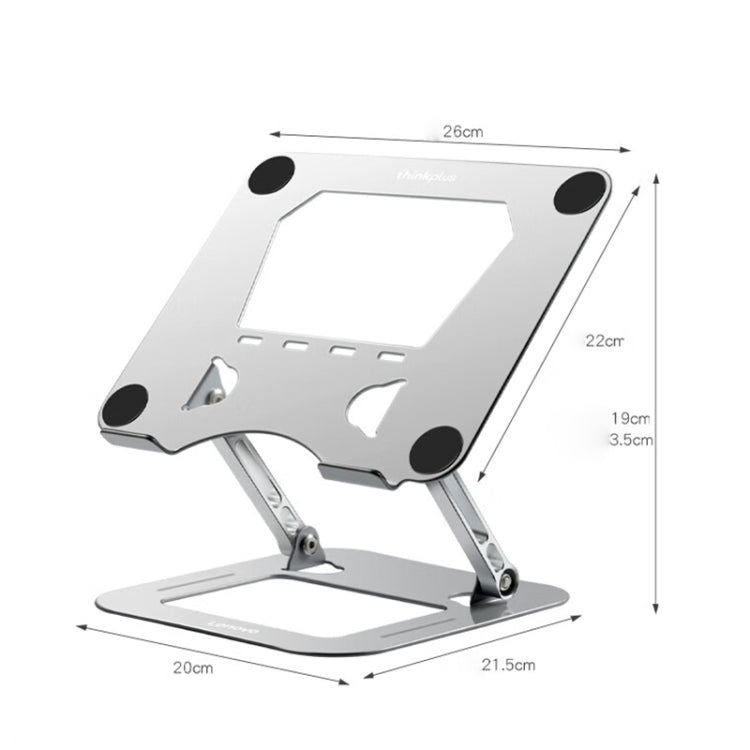 Lenovo Thinkplus Desktop Laptop Holder XT10(Silver) - Laptop Stand by Lenovo | Online Shopping South Africa | PMC Jewellery | Buy Now Pay Later Mobicred